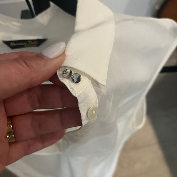 Massimo Dutti XS White Sleeveless Blouse - Picture 2 of 5